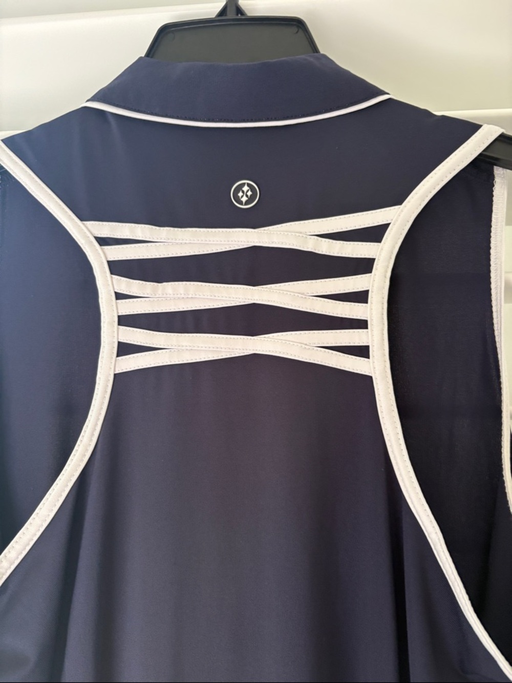 Jofit Women's Navy Sleeveless Racerback Golf Shirt; Sz: XL; EUC!! - Picture 4 of 10